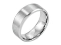 Chisel Cobalt Beveled Edge Satin And Polished 8mm Wedding Band