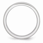 Chisel Cobalt Beveled Edge Satin 6mm Wedding Band