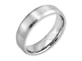 Chisel Cobalt Beveled Edge Satin 6mm Wedding Band