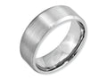 Chisel Cobalt Beveled Edge Satin 8mm Wedding Band