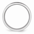 Chisel Cobalt Flat Satin 5mm Wedding Band