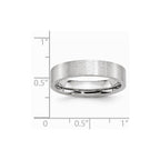 Chisel Cobalt Flat Satin 5mm Wedding Band