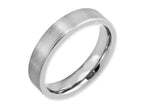 Chisel Cobalt Flat Satin 5mm Wedding Band