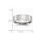 Chisel Cobalt Flat Satin 6mm Wedding Band