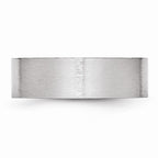Chisel Cobalt Flat Satin 7mm Wedding Band