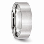 Chisel Cobalt Flat Satin 7mm Wedding Band