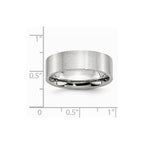 Chisel Cobalt Flat Satin 7mm Wedding Band