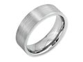 Chisel Cobalt Flat Satin 7mm Wedding Band