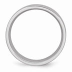 Chisel Cobalt Flat Satin 8mm Wedding Band