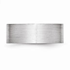 Chisel Cobalt Flat Satin 8mm Wedding Band