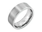 Chisel Cobalt Flat Satin 8mm Wedding Band