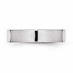 Chisel Cobalt Flat Polished 5mm Wedding Band