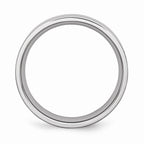 Chisel Cobalt Flat Polished 6mm Wedding Band