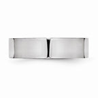 Chisel Cobalt Flat Polished 6mm Wedding Band