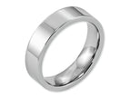 Chisel Cobalt Flat Polished 6mm Wedding Band