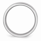 Chisel Cobalt Flat Polished 7mm Wedding Band