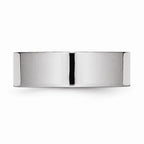 Chisel Cobalt Flat Polished 7mm Wedding Band