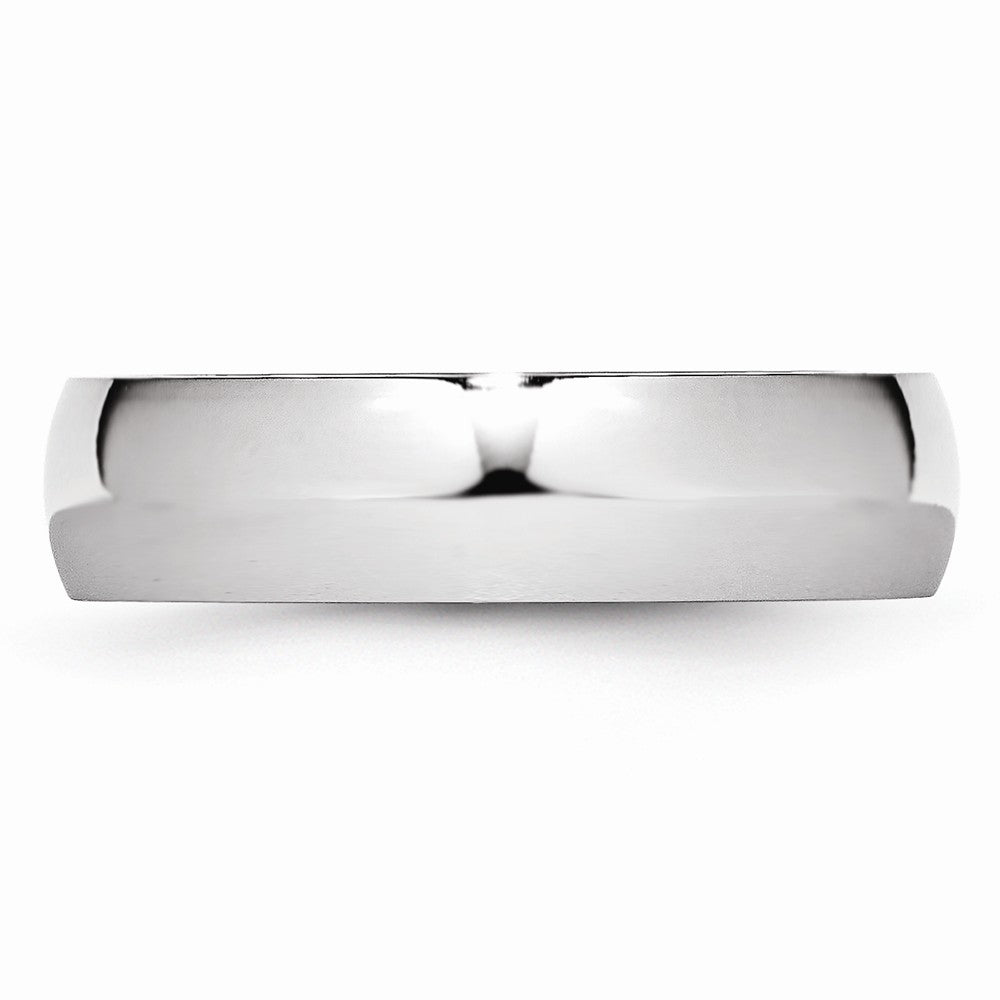Chisel Cobalt Polished 6mm Wedding Band
