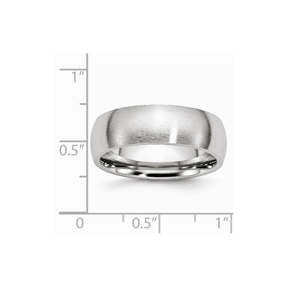 Chisel Cobalt Satin 7mm Wedding Band