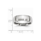 Chisel Cobalt Satin 7mm Wedding Band