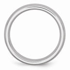 Chisel Cobalt Satin 8mm Wedding Band