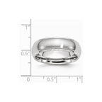 Chisel Cobalt Satin And Polished 7mm Ridged Edge Wedding Band