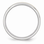 Chisel Cobalt 14k Gold Inlay Satin And Polished 6mm Wedding Band
