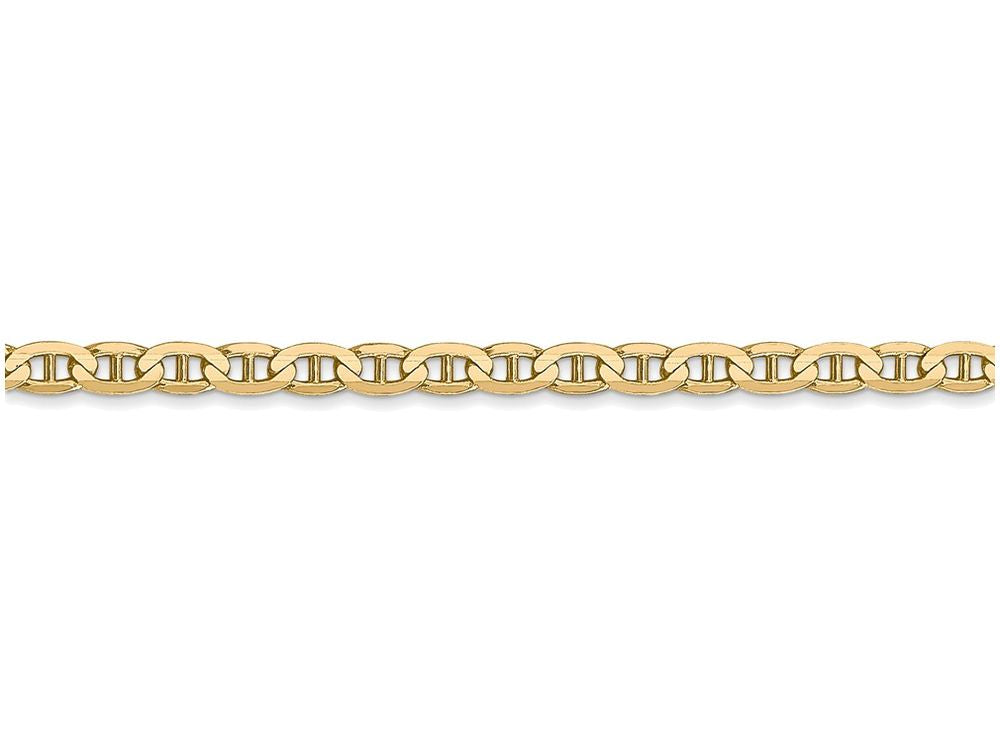 FJC Finejewelers 16 Inch 14k Yellow Gold 3mm Concave Anchor Chain Necklace