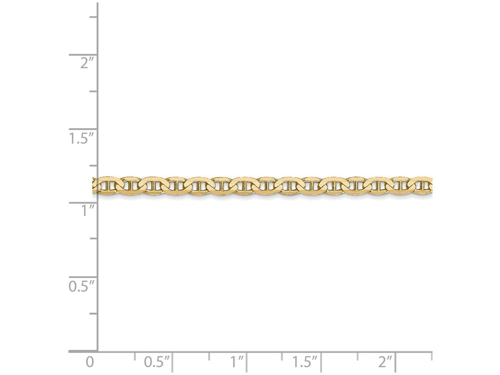 FJC Finejewelers 20 Inch 14k Yellow Gold 3mm Concave Anchor Chain Necklace