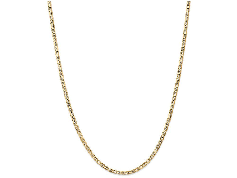 FJC Finejewelers 22 Inch 14k Yellow Gold 3mm Concave Anchor Chain Necklace