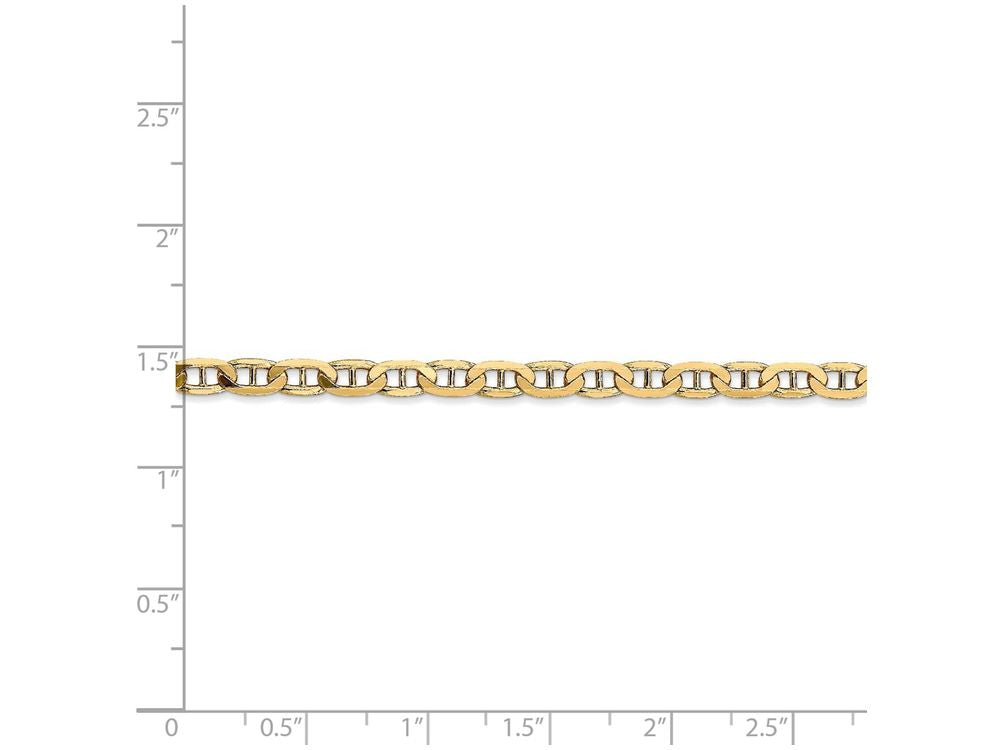 FJC Finejewelers 16 Inch 14k Yellow Gold 3.75mm Concave Anchor Chain Necklace