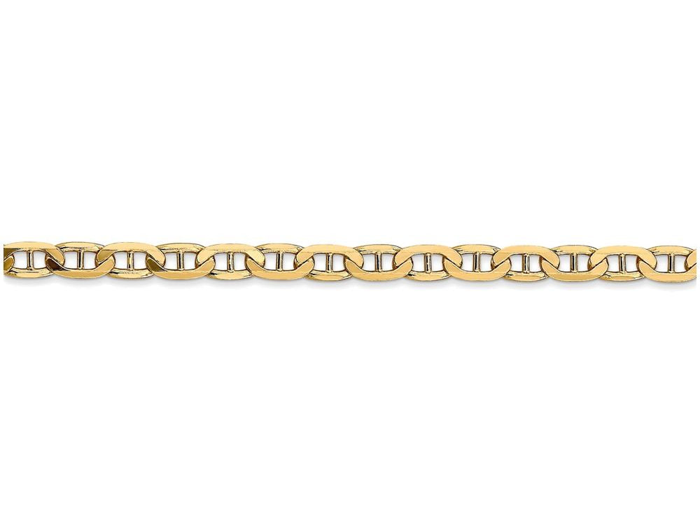 FJC Finejewelers 22 Inch 14k Yellow Gold 3.75mm Concave Anchor Chain Necklace