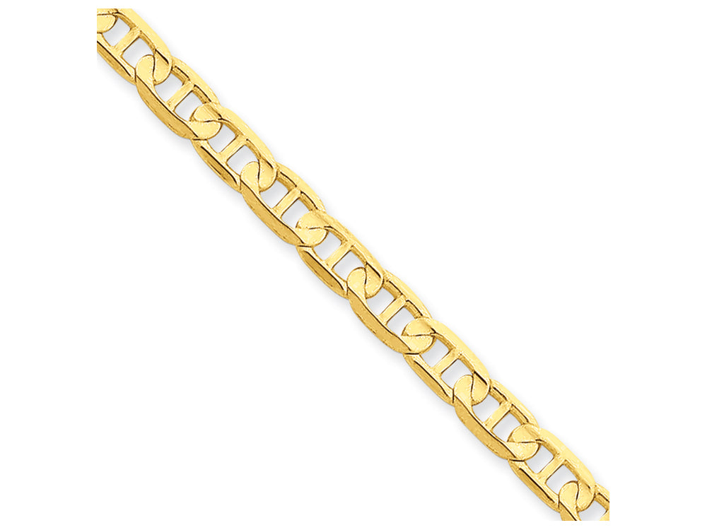 FJC Finejewelers 24 Inch 14k Yellow Gold 4.5mm Concave Anchor Chain Necklace