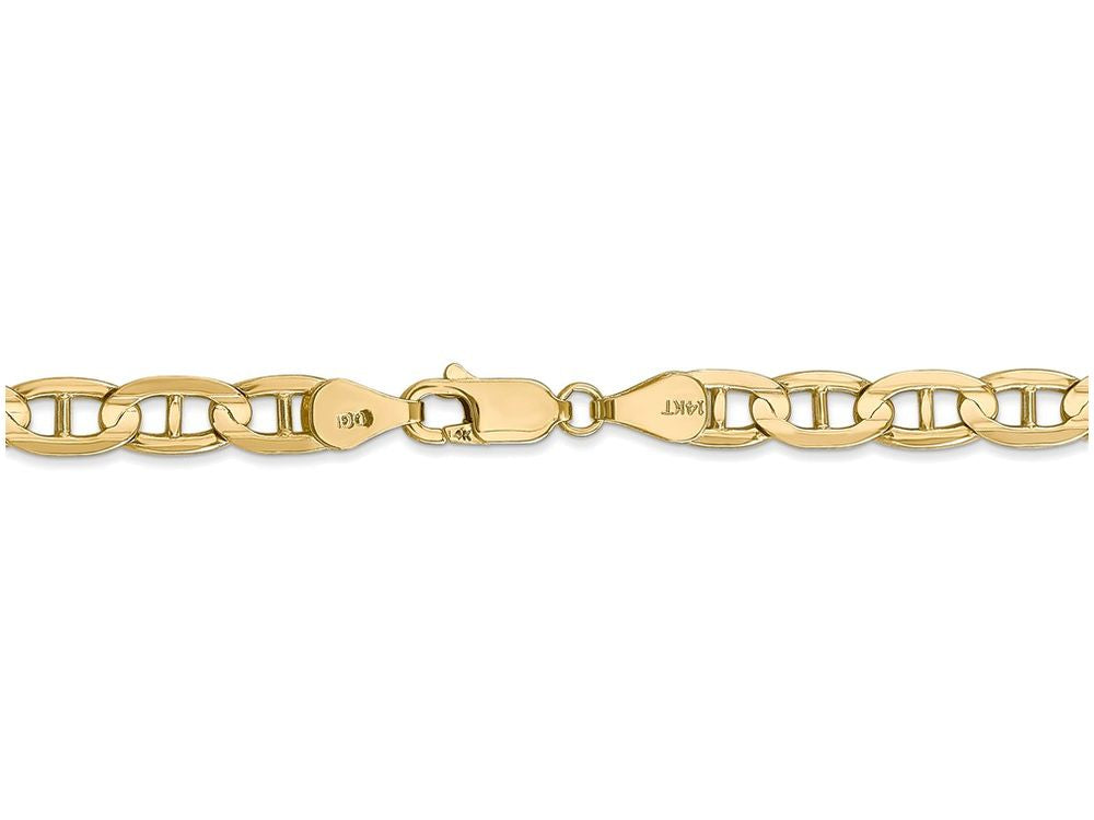 FJC Finejewelers 24 Inch 14k Yellow Gold 5.25mm Concave Anchor Chain Necklace