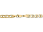 FJC Finejewelers 7 Inch 14k Yellow Gold 5.25mm Concave Anchor Chain Bracelet