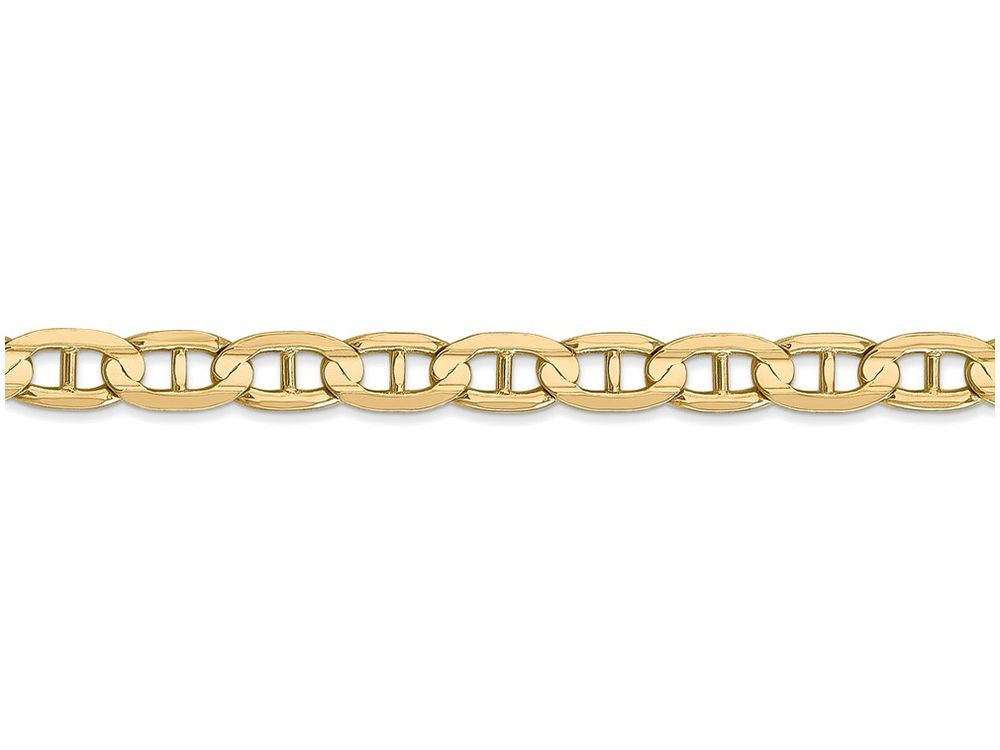 FJC Finejewelers 8 Inch 14k Yellow Gold 5.25mm Concave Anchor Chain Bracelet