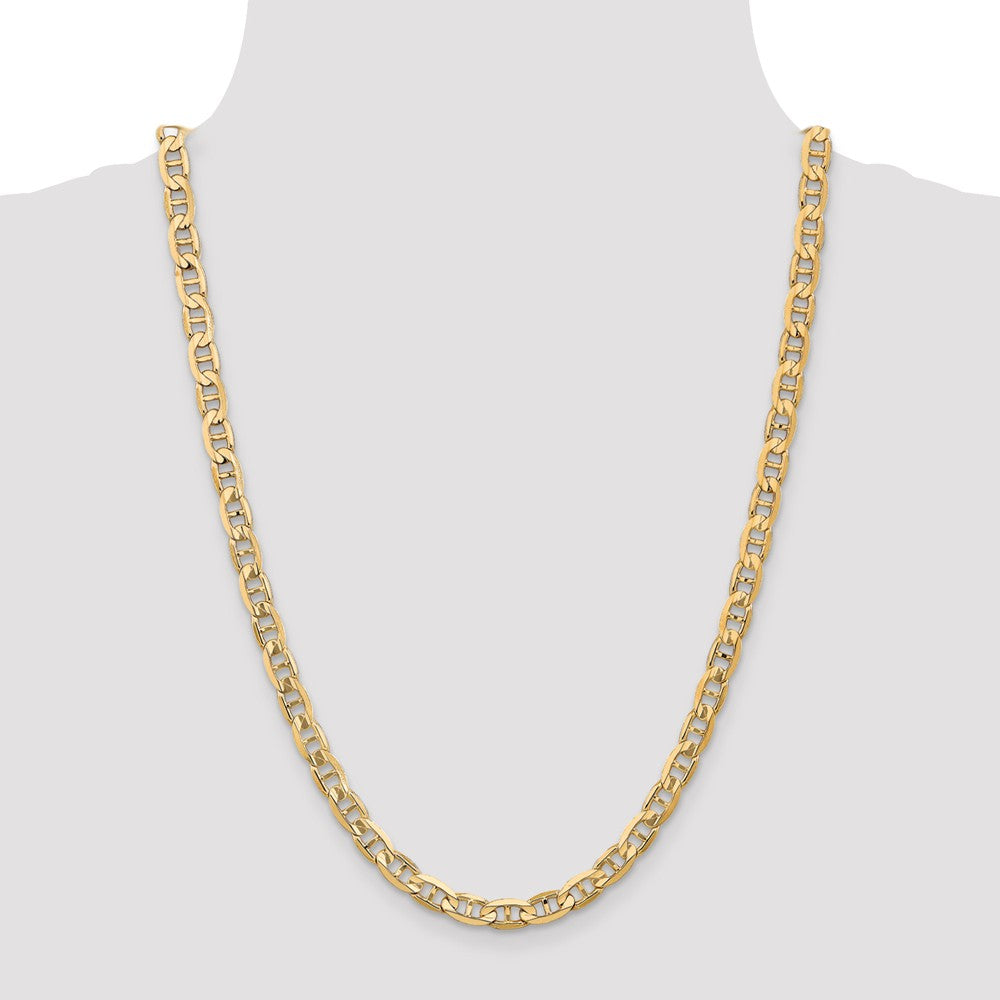 FJC Finejewelers 24 Inch 14k 6.25mm Concave Anchor Chain Necklace