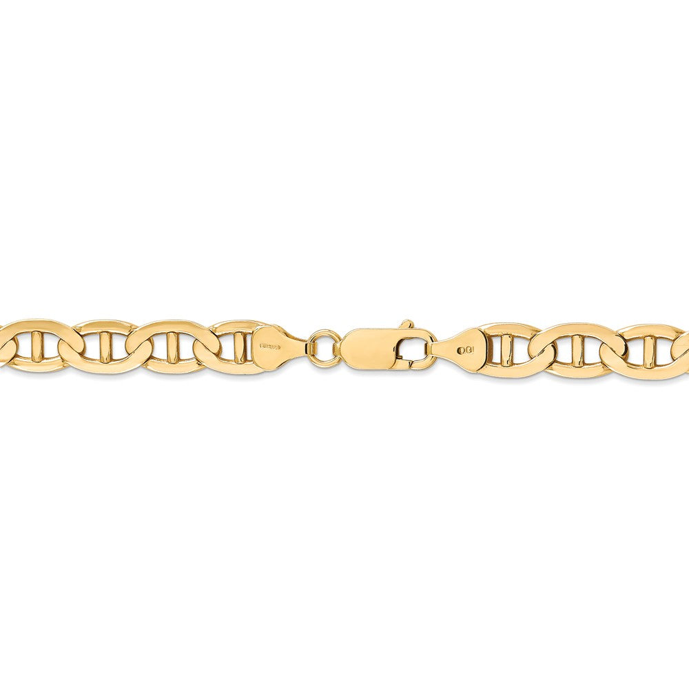FJC Finejewelers 20 Inch 14k 7mm Concave Anchor Chain Necklace