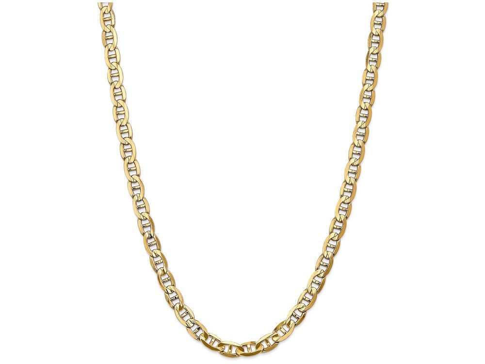 FJC Finejewelers 22 Inch 14k 7mm Concave Anchor Chain Necklace