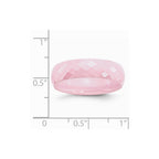 Chisel Ceramic Pink Faceted 6mm Polished Wedding Band