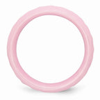 Chisel Ceramic Pink Faceted 7.5mm Polished Wedding Band