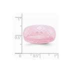 Chisel Ceramic Pink Faceted 7.5mm Polished Wedding Band