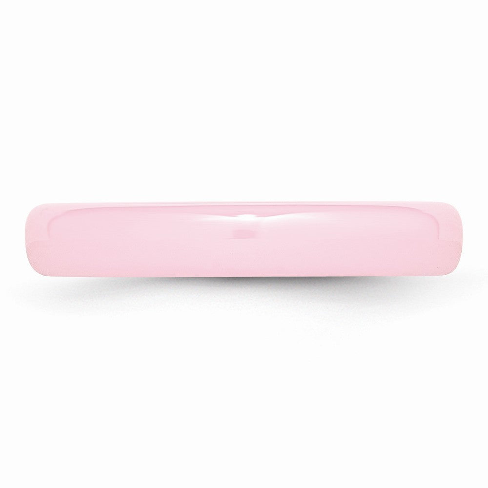 Chisel Ceramic Pink 4mm Polished Wedding Band