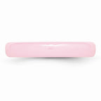 Chisel Ceramic Pink 4mm Polished Wedding Band