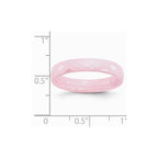 Chisel Ceramic Pink 4mm Faceted Polished Wedding Band