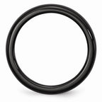 Chisel Ceramic Black 4mm Polished Wedding Band