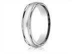 Benchmark® 14k Gold 4mm Comfort-fit High Polished Carved Design Wedding Band Ring With Milgrain