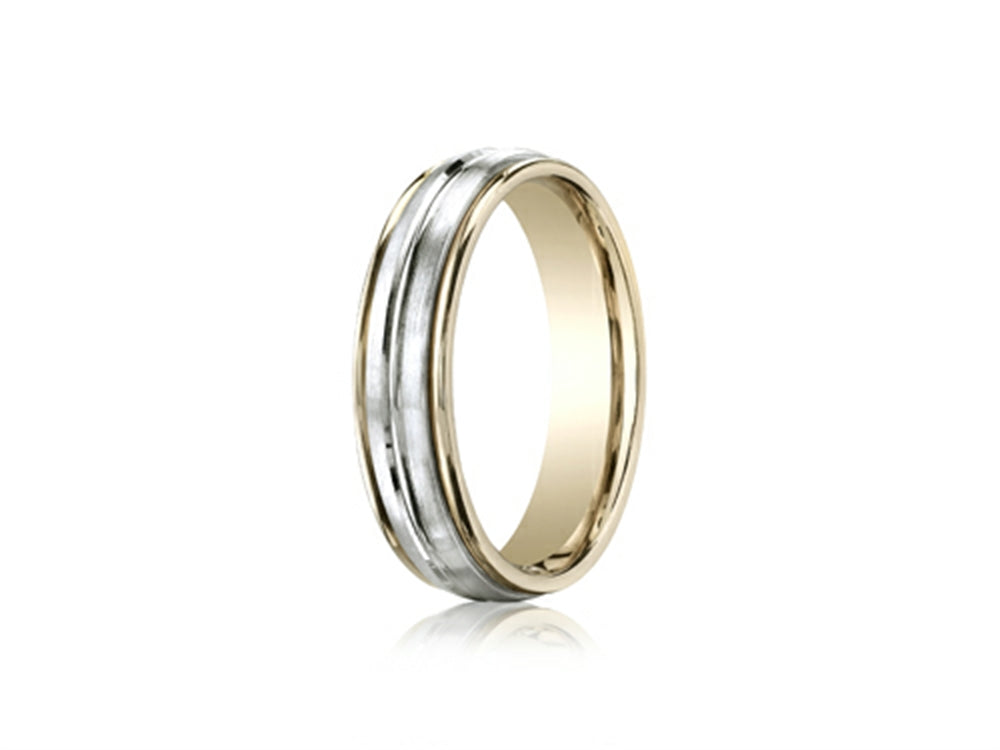 Benchmark® 6mm Comfort Fit Design Wedding Band / Ring