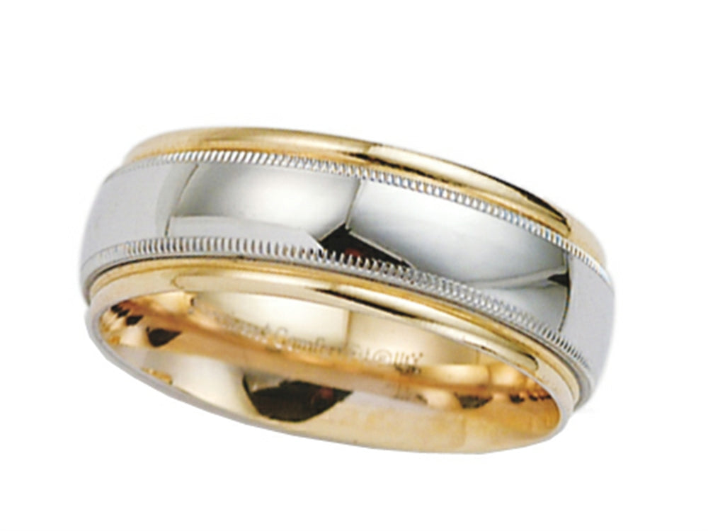 Benchmark® 8mm Comfort Fit Wedding Band / Rings Band