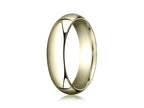 Benchmark® 14k Gold 6.0mm High Dome Heavy Comfort-fit Ring